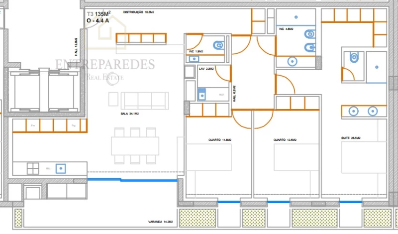 EMPREENDIMENTO FUSION - APARTAMENTO T3 COM VARANDA PARA COMPRAR EM CONDOMÍNIO FECHADO EXCLUSIVO NA CIDADE DO PORTO O.